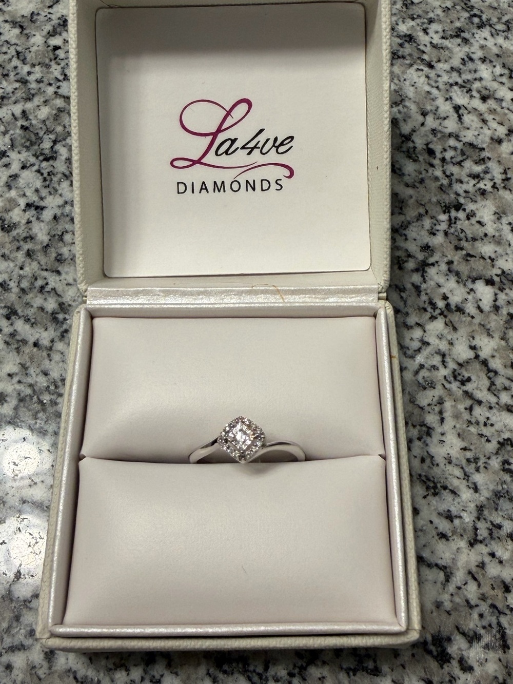 New authentic diamond promise ring
